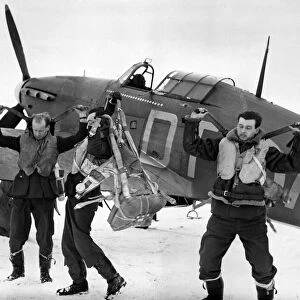 Pilots of the "Burma"Squadron, the famous RAF Number 257 Hurricane Fighter