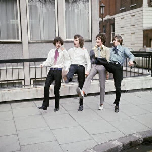 Pink Floyd Pop Group members (from left to right) Nick Mason, Rick Wright