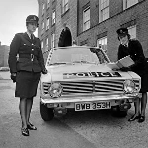 Policewomen Hazel Layne and Dorothy Elliott climbed into a 100mph police car to become