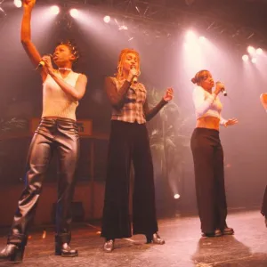 Pop group EVE, perform in the Smash Hits Tour at Whitley Bay Ice Rink 22 November 1995