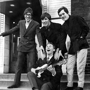 Pop group The Shadows outside the ABC Studios Hank Marvin on the left with Bruce