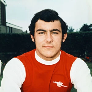 Portrait of Arsenal footballer Ray Kennedy, circa 1971