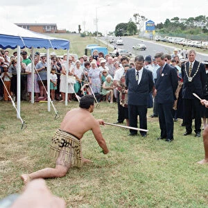 Prince Charles in Auckland, New Zealand. February 1994