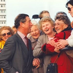 Prince Charles, The Prince of Wales during his visit to the North East 23 October 1998