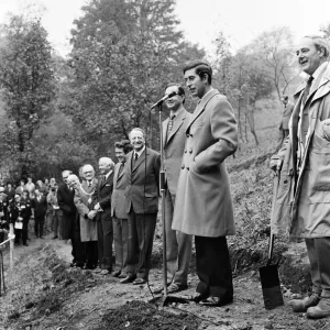 Prince Charles, Prince of Wales visits National Trust land in the Gower Coast Bishopston