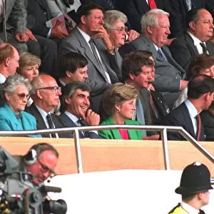 PRINCE CHARLES AND THE PRINCESS OF WALES AT THE 1991 FA CUP FINAL AT WEMBLEY 1991 / 4472