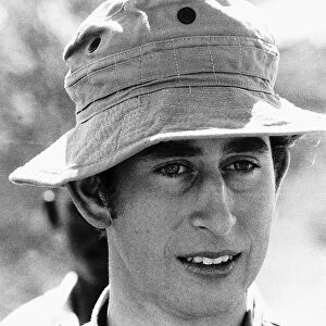 Prince Charles during the royal tour of Kenya Circa 1971