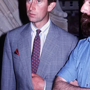 Prince Charles at Wells Cathedral July 1982