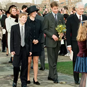 Prince Harry Prince William Zara Phillips attend Queens golden wedding anniversary