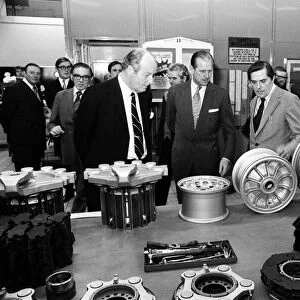 Prince Philip, Duke of Edinburgh visits the Dunlop Engineering Aviation Division works in