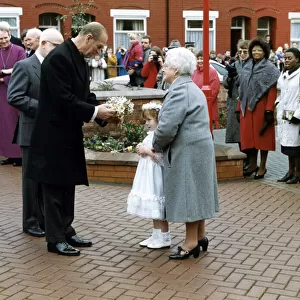 Prince Philip, Duke of Edinburgh visits Manchester. The Duke tours Ambrose Gardens