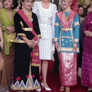 Prince and Princess of Wales Official Visit to Indonesia 1989