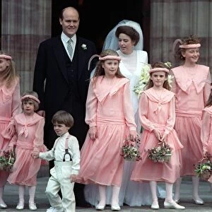 Prince William October 1988 as a page boy at the Wedding of Camilla Dunne