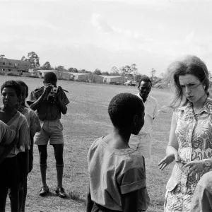 Princess Anne visits Starehe Boys Centre for orphans, in Nairobi, Kenya