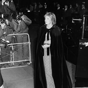 Princess Diana arrives at the Royal Albert Hall in London for a performance of Hector
