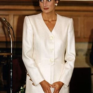 Princess Diana attends a Special Service Awards ceremony at Lambeth palace where she