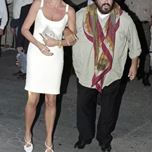 Princess Diana with Luciano Pavarotti in his home town of Modena, in Northern Italy