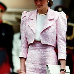Princess Diana receives the Freedom of the Borough of Northampton as she returns to her