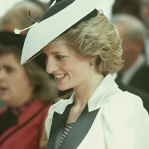 Princess Diana in Scotland visiting the area of Govan, on The Clyde