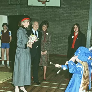 Princess Diana visits the people of Maryhill in Glasgow in March 1983
