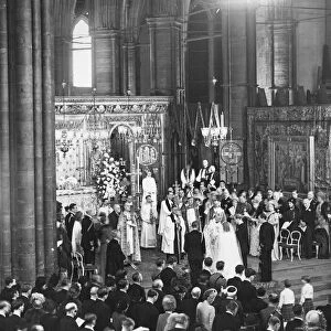 Princess Elizabeth (Queen Elizabeth II) marries the Duke of Edinburgh 20 November 1947