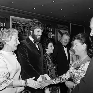 Princess Margaret attends the premier of "The Madwoman of Chaillott"