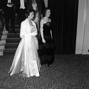 Princess Margaret at the national Hunt Ball March 1956