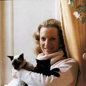 Princess Michael of Kent and her pet cats