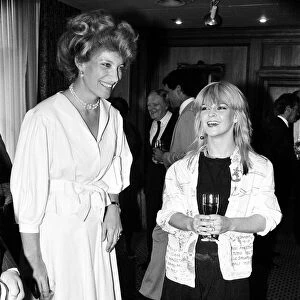 Princess Michael of Kent and Pop singer Toyah Willcox at the Silver Clef Awards