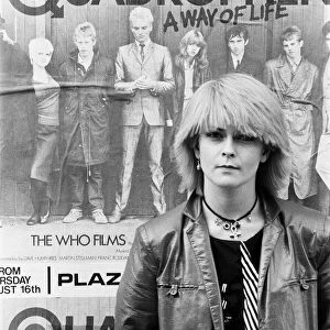 Punk actress and singer Toyah Willcox in Covent Garden, London