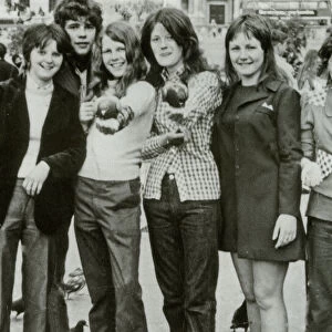 PUPILS of Cwrt Sart School, Briton Ferry, pictured on an outing to London in July 1972