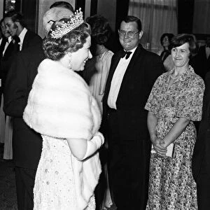 Queen Elizabeth II at the Metropole Hotel, NEC, during the Silver Jubilee tour