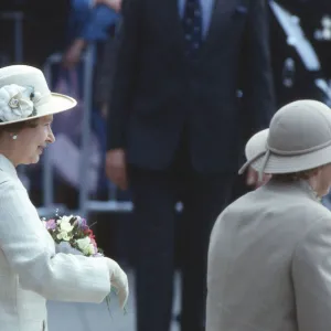 Queen Elizabeth II and Prince Philip, The Duke of Edinburgh visit Nottingham, England