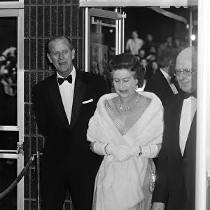 Queen Elizabeth II and Prince Philip. March 1986