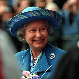 Queen Elizabeth II, Scotland 30th June 1999 arrives at St Giles Cathedral for