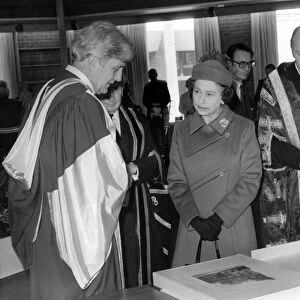 Queen Elizabeth II visits John Rylands Library, Manchester
