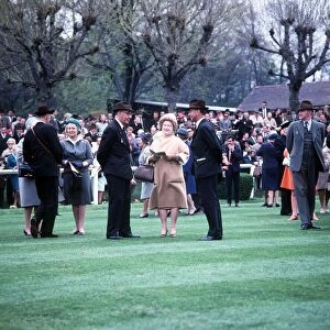 The Queen Mother at Sandown Park Racecourse - 1967