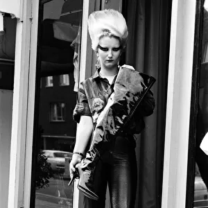 Queen of Punk Rockers, Pamela Rooke aka Jordan at "Sex"shop on the Kings Road