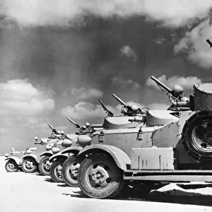 R. A. F. armoured car in the desert. 19th December 1940