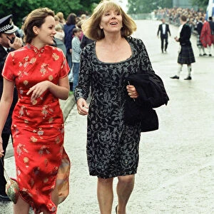 Rachael Stirling and Diana Rigg attend the premiere of Braveheart in Stirling, Scotland