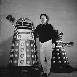 Raymond Cusick With Daleks December 1964 TV Programme Doctor Who Robot
