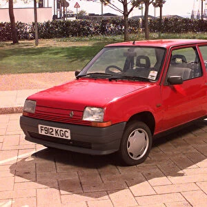 Red Renault 5 Car at Canary Wharf