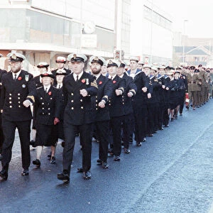 Remembrance Day Parade, Middlesbrough, Sunday 11th November 1990