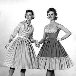 Reveille Fashions. Sara Browne and Roma Reeves. July 1961 P007800