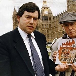 Richard Wilson who plays Victor Meldrew in the BBC Sit Com is pictured with Shadow