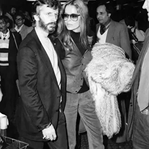 Ringo Starr and Barbara Bach, who have been dating for a year. April 1981 P017260