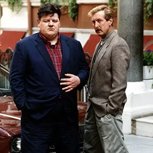 Robbie Coltrane Actor with Eric Idle Actor from "Nuns on the Run"