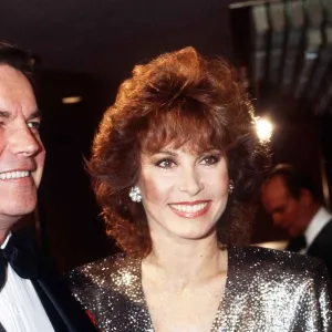 Robert Wagner and Stephanie Powers at the Royal Film Performance March 1983