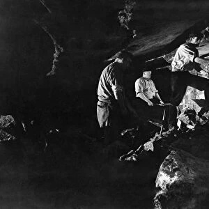 Rock salt Mines: Men Down in the Mine. September 1935 P012174