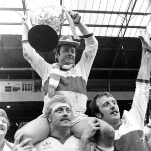 Roger Millward - Hull KR celebrate their victory over Hull FC in the 1980 Wembley Rugby